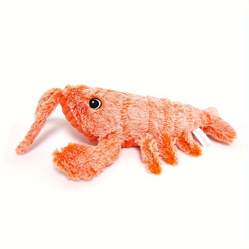 Pet Gravity Shrimp Plush Toy