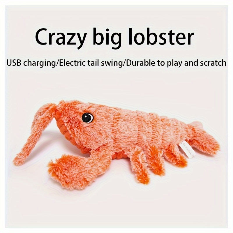 Pet Gravity Shrimp Plush Toy