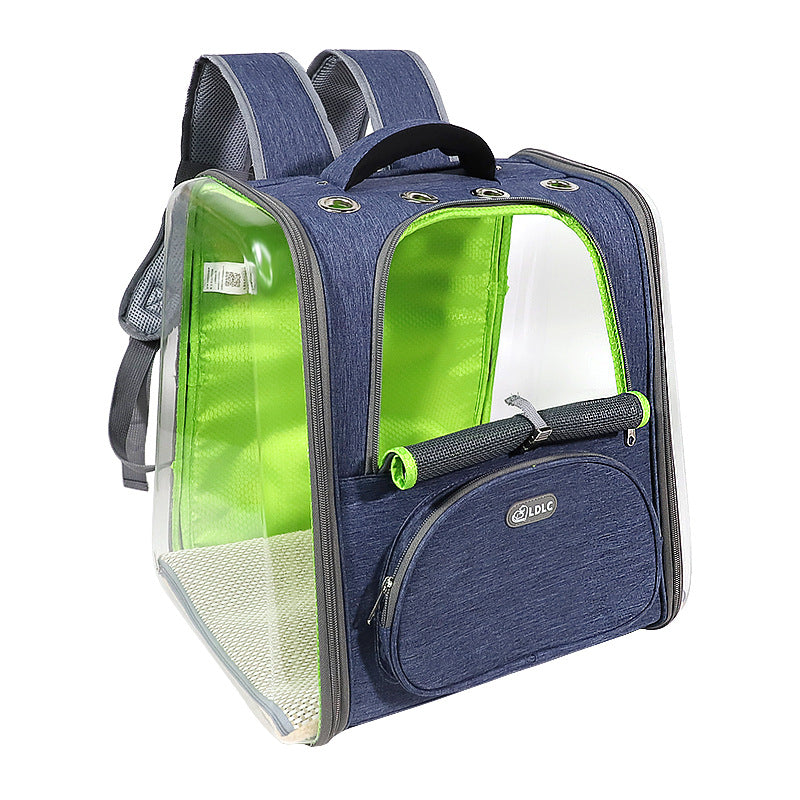 Plastic see-through window backpack