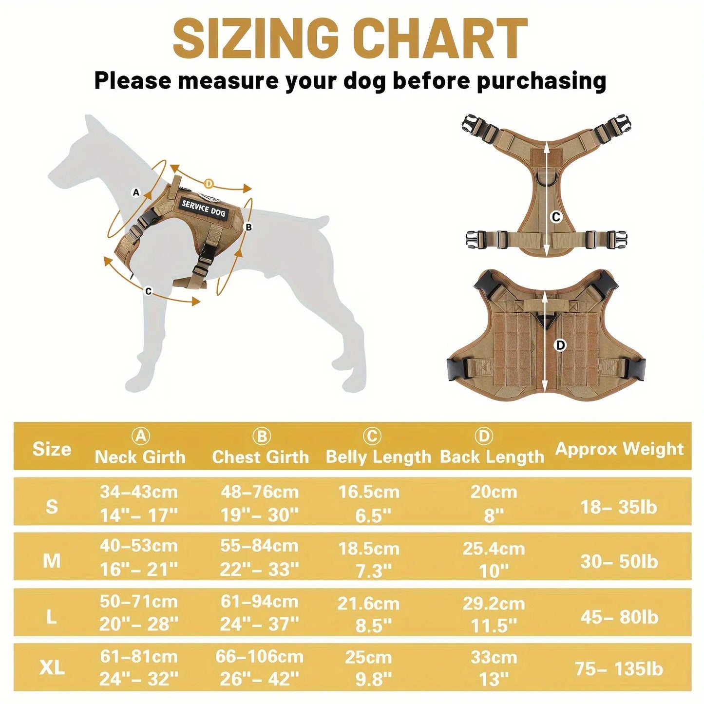 Dog Harness Vest ( adjustable )