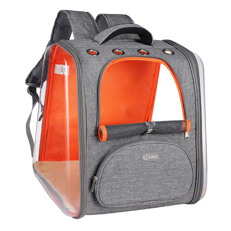 Plastic see-through window backpack