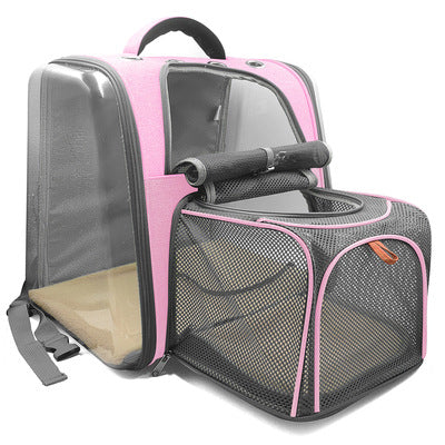 Plastic see-through window backpack