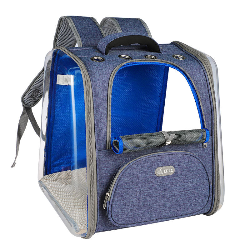 Plastic see-through window backpack