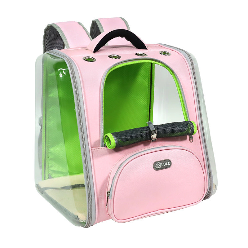 Plastic see-through window backpack