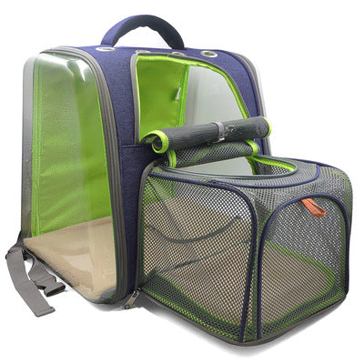 Plastic see-through window backpack