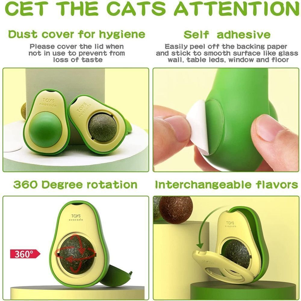 Cute Avocado Catnip Toys / Teeth Cleaning Toy