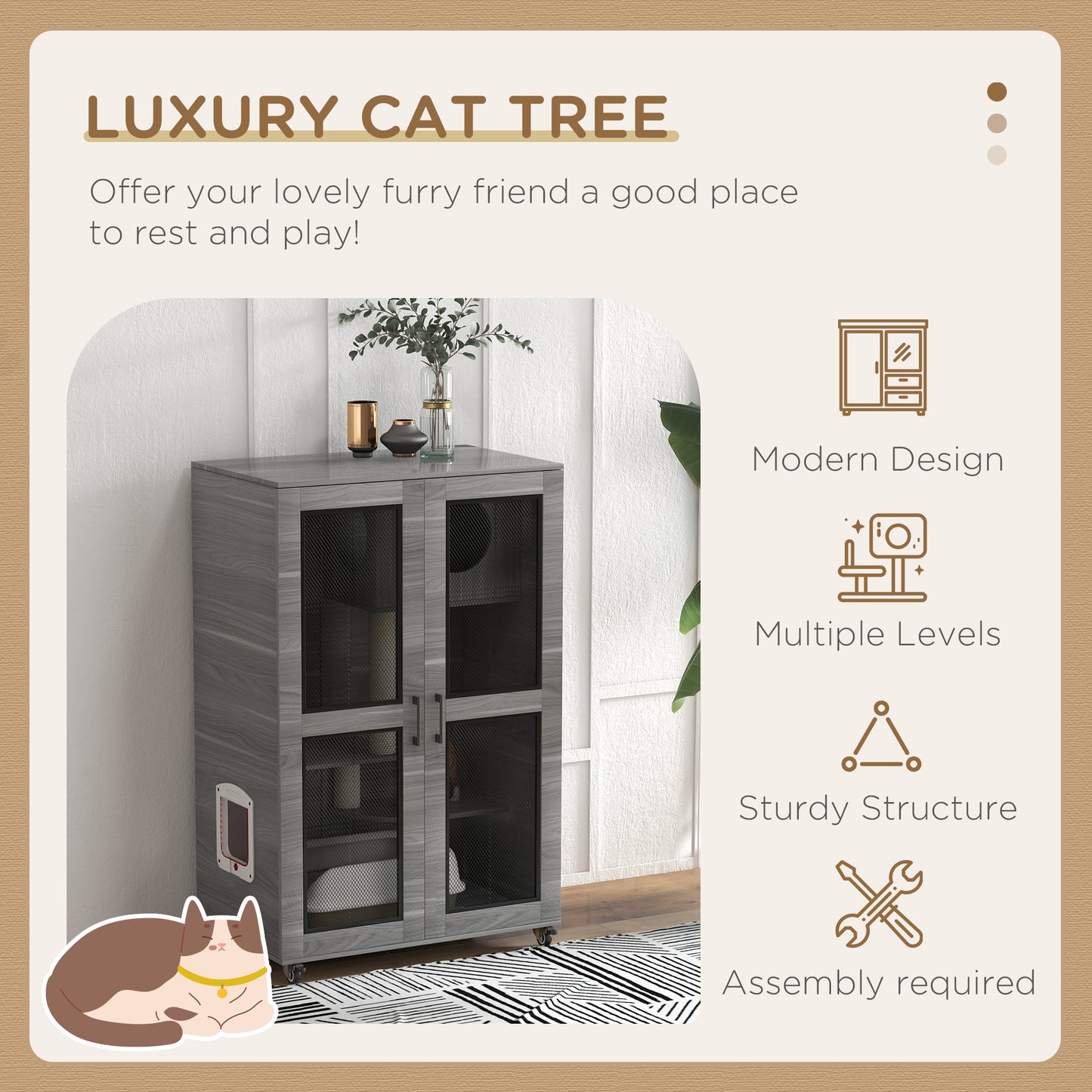 Cat Tree House
