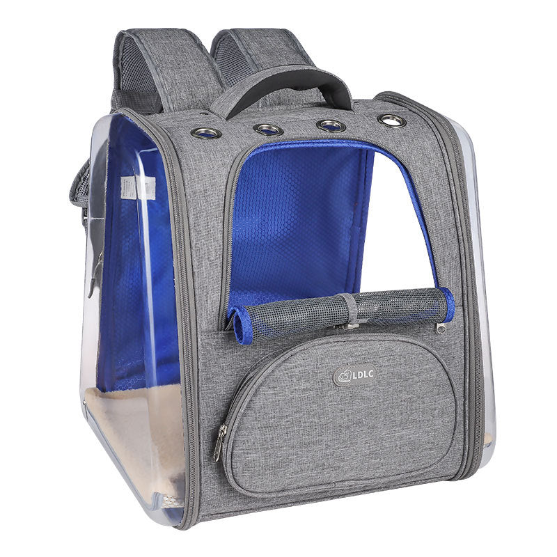 Plastic see-through window backpack