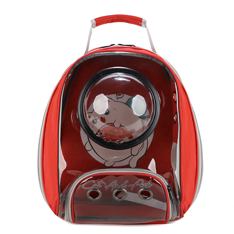 Fashionable Transparent Pet Bag - Travel Backpack Bags