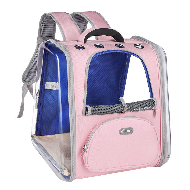 Plastic see-through window backpack