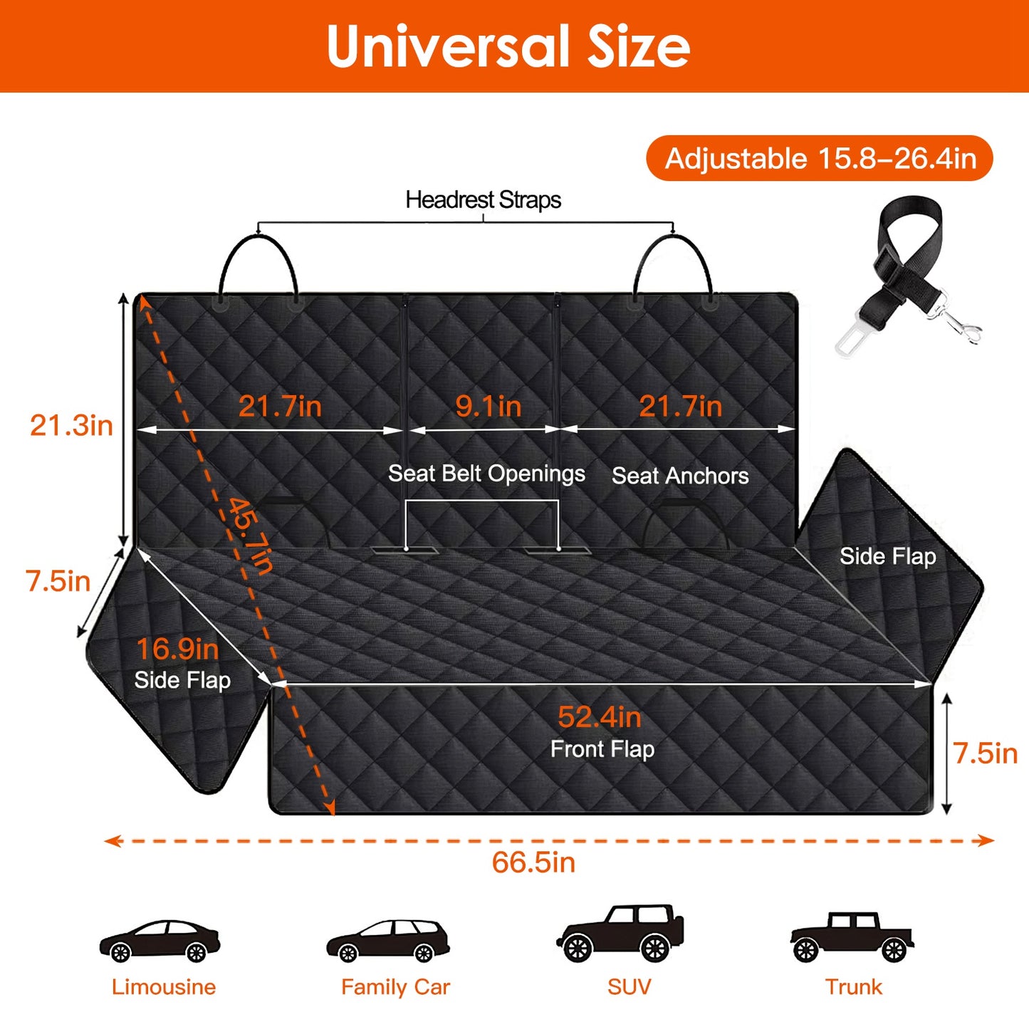 Pet Seat Cover Waterproof and Scratchproof