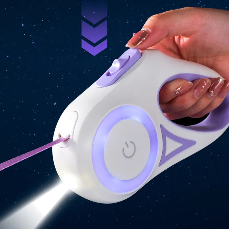 LED light pet leash