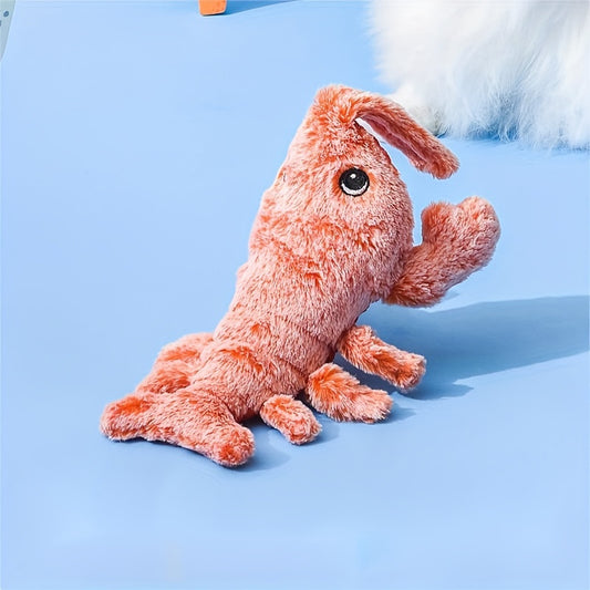 Pet Gravity Shrimp Plush Toy