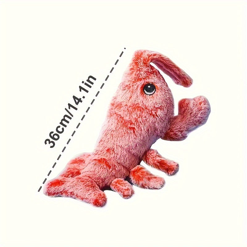 Pet Gravity Shrimp Plush Toy