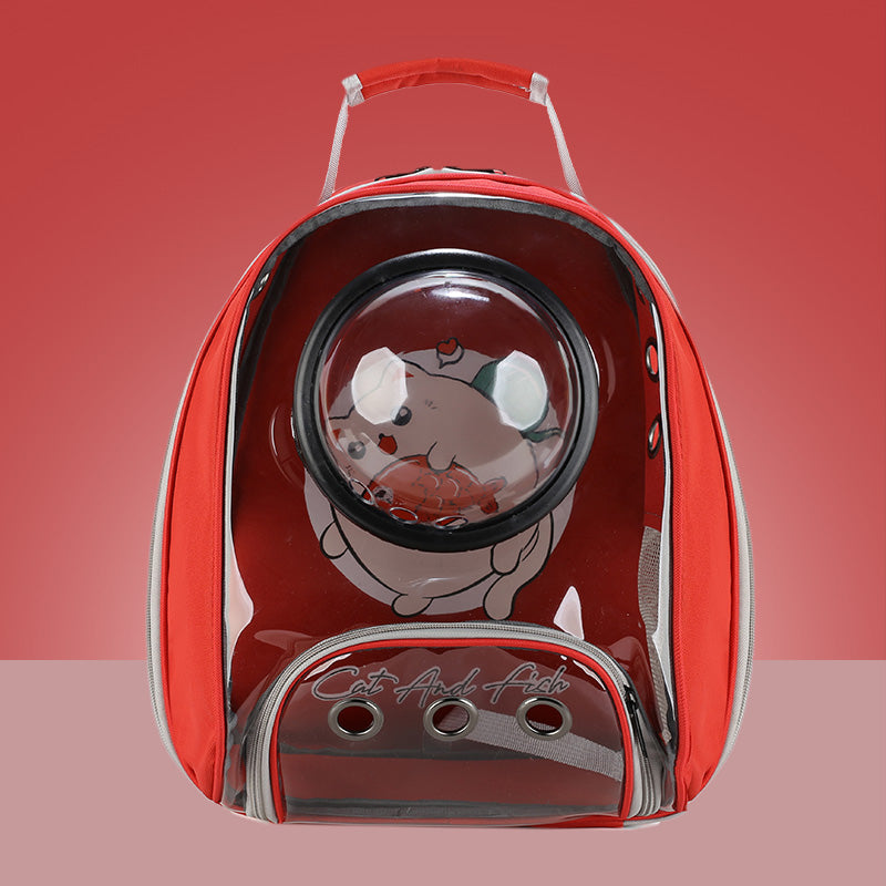Fashionable Transparent Pet Bag - Travel Backpack Bags
