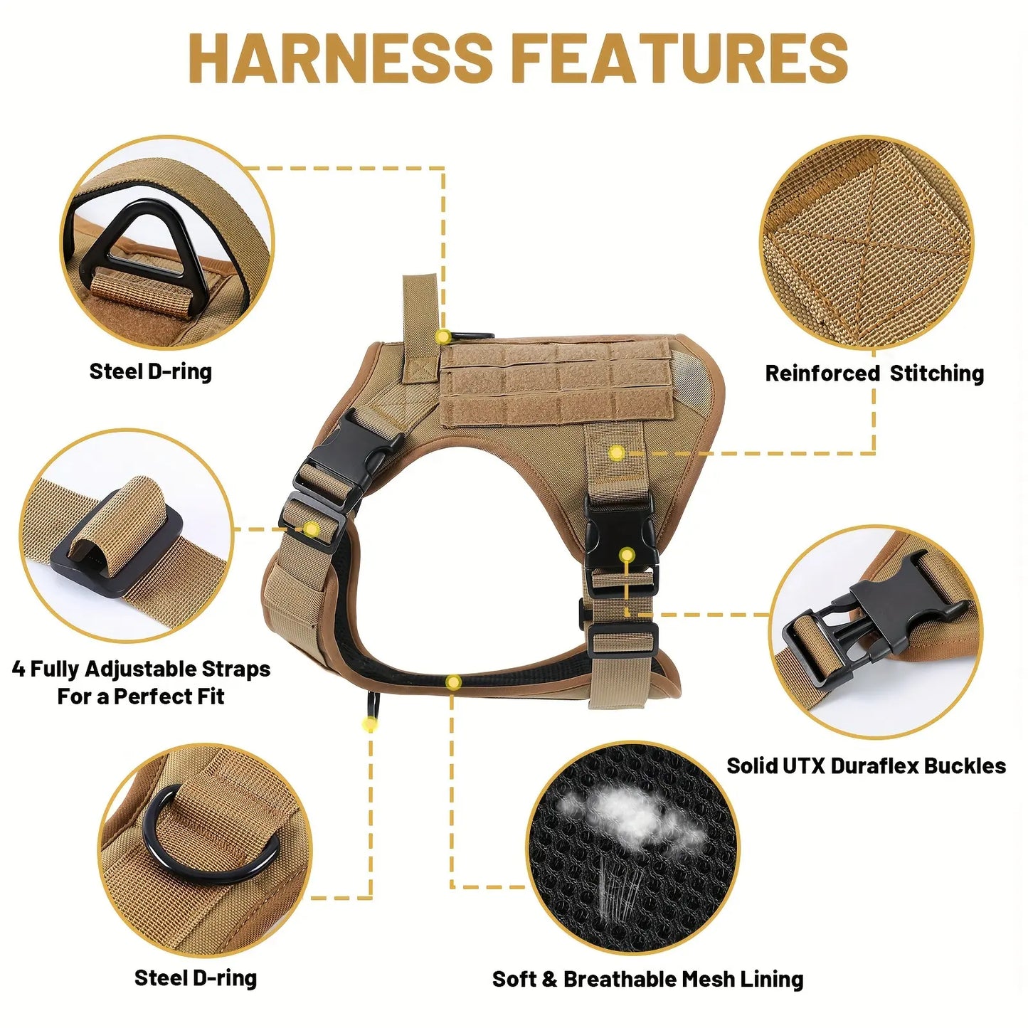 Dog Harness Vest ( adjustable )