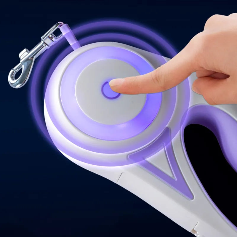 LED light pet leash